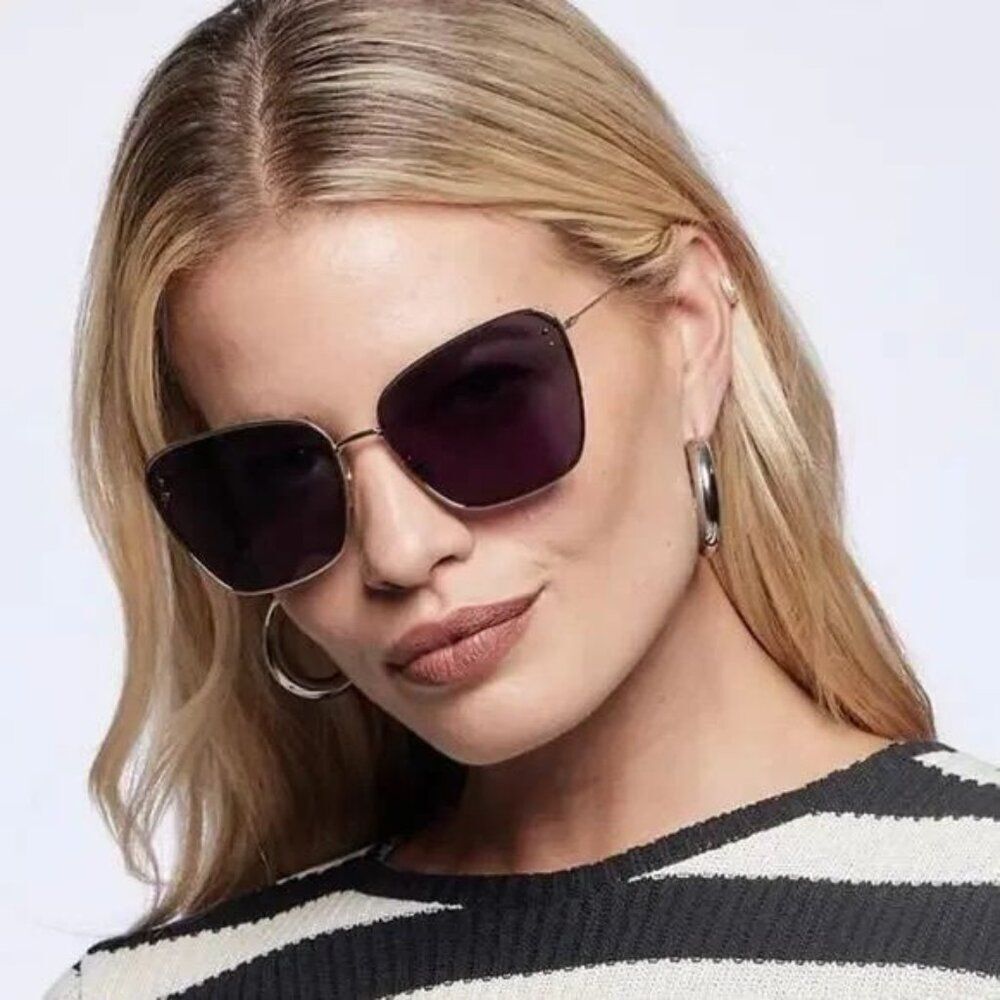 Dior Women Sunglasses Matte Rose Gold Gradient Blue Butterfly MISSDIOR B2U E0B2 - Picture 2 of 14